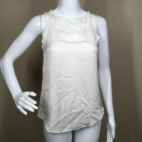 Theory Modern Racerback Silk Georgette Tank (C2) - Picture 2 of 8